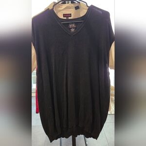 Jos. A. Bank Black V-Neck Sweater Vest